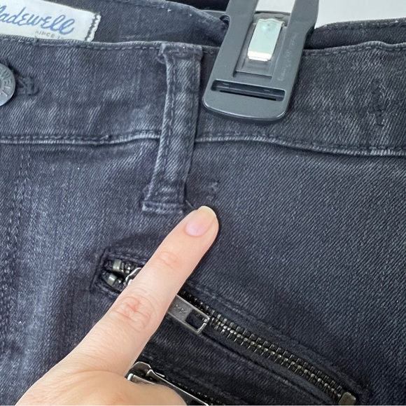 Madewell Black Skinny Skinny Moto Jeans, 27 - Picture 10 of 10